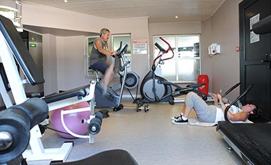 Fitness en fitnessruimte op camping Vendée in Saint-Hilaire-de-Riez