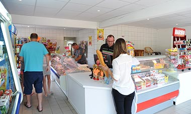Supermarkt van de camping in Saint-Hilaire-de-Riez in de Vendée