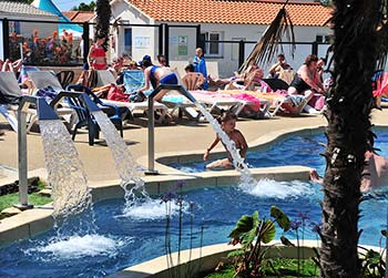 Camping met massagestralen in Saint-Hilaire-de-Riez in de Vendée