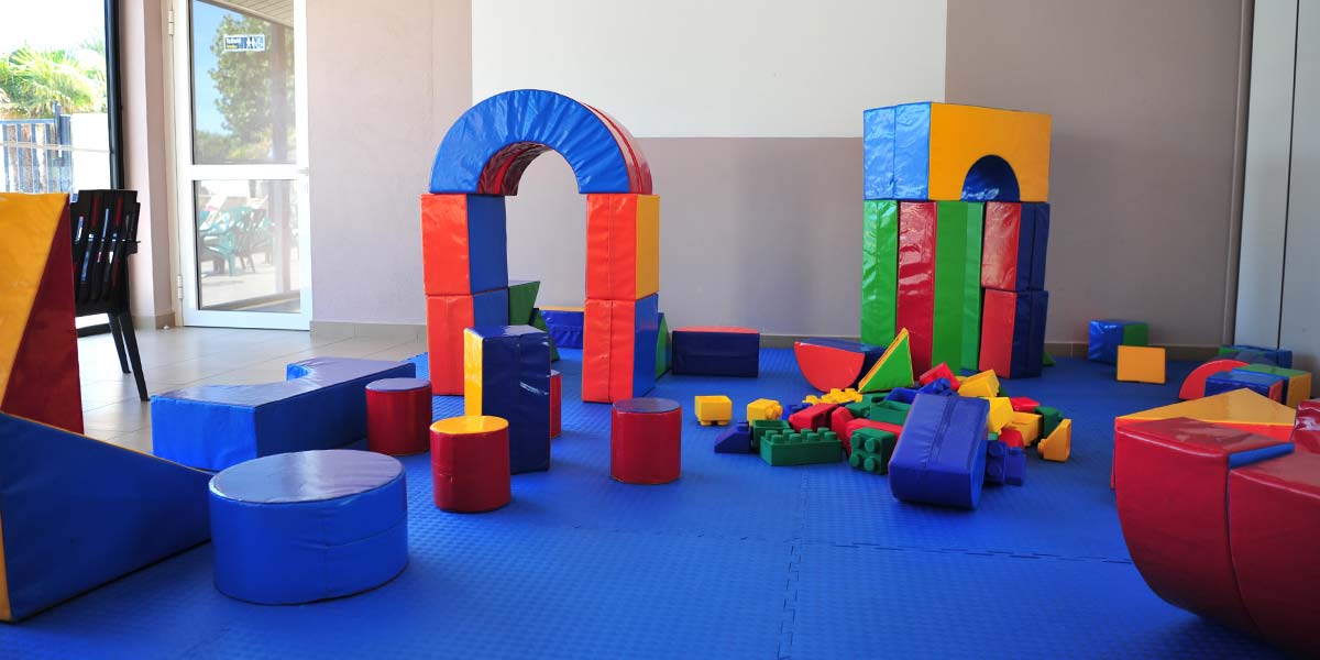 Baby area at Les Écureuils campsite in Vendée near Saint-Jean-de-Monts