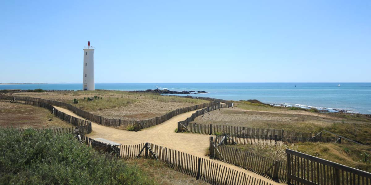 Grosse Terre lighthouse in Saint-Hilaire-de-Riez in Vendée