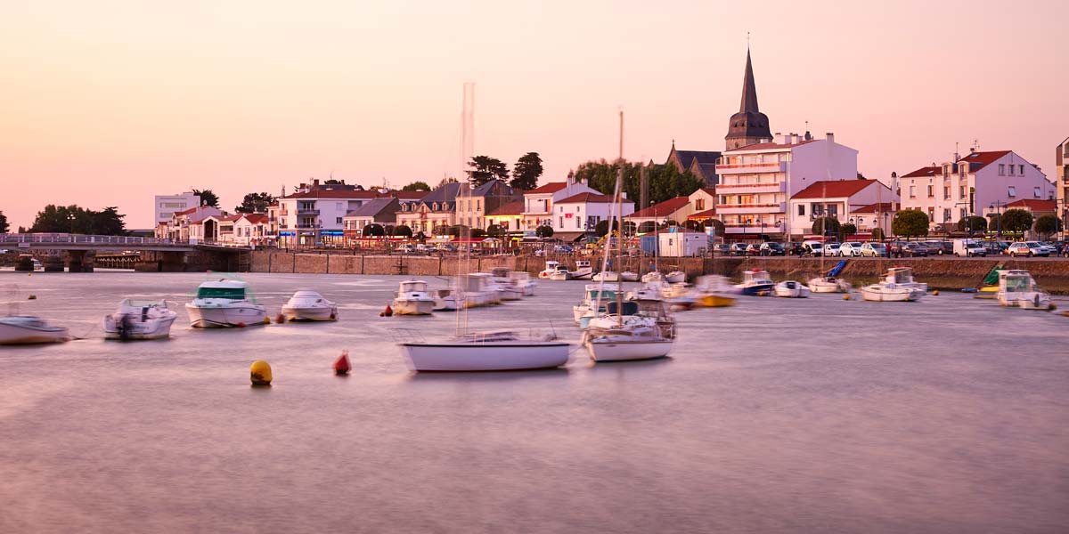 Blick auf den Fischereihafen von Saint-Gilles-Croix-de-Vie